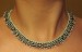 Pistáciovo-černý ketlovaný náhrdelník