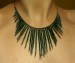 Zeleno-černý ketlovaný náhrdelník
